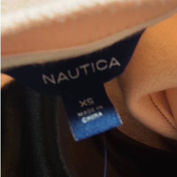 Nautica Pink Crewneck Logo Crossover Hem Sweatshirt ~ size XS ~ NEW - Picture 7 of 8